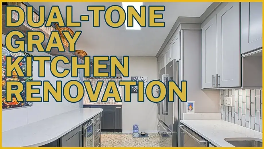 Dual-tone Gray Kitchen Renovation