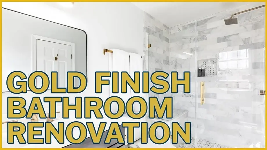 Gold Finish Bathroom Renovation