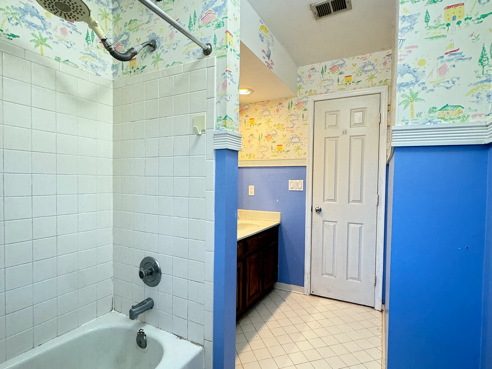 Before bathroom remodeling