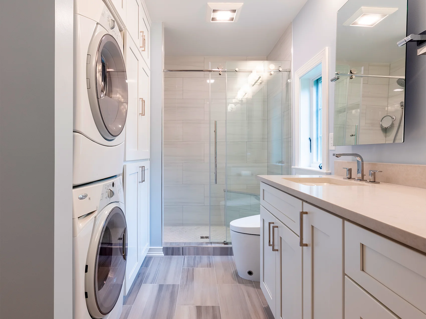After bathroom remodeling